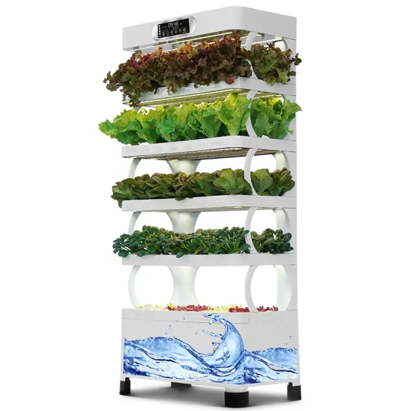 Indoor home smart led light plant garden serra NFT hydroponic grow tower kit aeroponic hydroponics growing system verticale