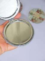 Miroir de maquillage en PU personnalisé avec logo Winway, différentes formes, étiquette privée, cœur, rond, mini miroir compact de poche, cadeau de voyage, promotion
