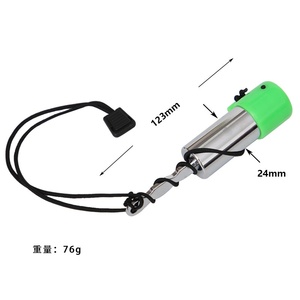 Carrete de aluminio portátil para línea de piscina con tapa verde y cordón negro para equipo de natación y buceo - Product Image 6