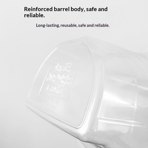 Seau à <span class=keywords><strong>peinture</strong></span> pentagonal transparent <span class=keywords><strong>jetable</strong></span> direct, en plastique personnalisable, modèle MeiXin MX-15, corps épaissi - Product Image 3