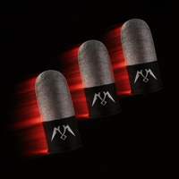 Ces doigtres en fibres argentées double face sont absorbants, élégants, de haute qualité et peuvent être personnalisés avec un logo.