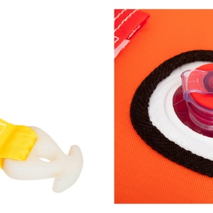 Tubo Inflable de PVC para Remolcar, 93'' L x 84.98'' Ancho, Naranja, para 1-4 Personas, con Cubierta de Nailon y Almohadillas de Espuma EVA, Tubos y Remolques para Barcos - Product Image 3