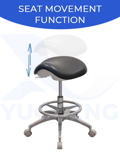 Tabouret ergonomique de dentiste avec coussin en forme de selle, mobilier médical pour clinique, laboratoire et bureau - Product Image 4