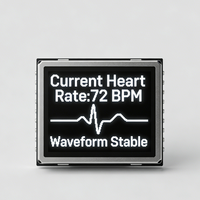 Módulo de Pantalla OLED Personalizado de 128x32 con Interfaz I2C, Brillo de 500 Nits, Temperatura de Funcionamiento de -10°C a 50°C, Monitor de Salud Portátil, Monitor de Frecuencia Cardíaca