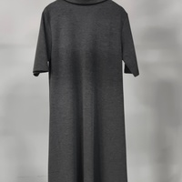 Robe décontractée pour femme de haute qualité, personnalisée OEM, style européen, col en V profond, volants en cascade, en acétate, PU, spandex et voile
