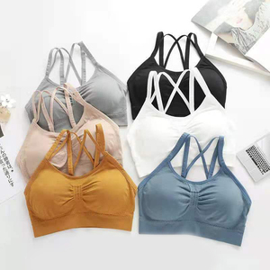 <span class=keywords><strong>Bralette</strong></span> deportivo de nuevo diseño <span class=keywords><strong>para</strong></span> <span class=keywords><strong>adolescentes</strong></span> Sujetador de yoga push-up de algodón cómodo con método de tejido de punto transpirable - Product Image 1