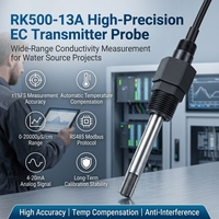Conductimètre haute sensibilité avec sonde en graphite et boîtier ABS, certifié CE, RoHS, ISO9001 pour la surveillance des sources d'eau