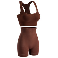 Nouvel ensemble de fitness pour femme, style européen et américain, soutien-gorge push-up à armatures, respirant, uni, pour le sport et le yoga, antichoc et confortable