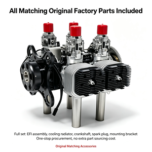 Moteur à essence bicylindre en aluminium <span class=keywords><strong>Zaq</strong></span> Shandong 550CC à deux temps, 33KW, refroidi par air, pour avion RC et drone - Product Image 4