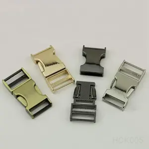 Factory supply bag accessories 19mm 0.75inch zinc alloy side release buckle for luggage bags