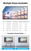 Smart Board Met Ag Glas Elektronische 65 Inch Tv 65 Inch 8 K Smart Tv Redmi Note 9 Pro Wisselbord 20 Punt Ir Touch Panel