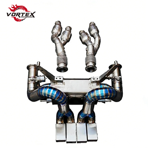 Vortex Titanium Full Exhaust System for Lamborghini Aventador LP700 6.5L V12 2011-2016 Blue Burnt Finish Aggressive Sound - Product Image 1