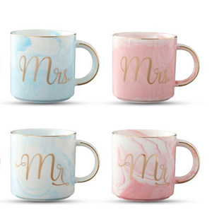 Miss Mr Ms stampa tazza di ceramica marmo tazza da caffè tazza di latte per regalo - Product Image 2