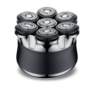 เครื่องโกนขนไฟฟ้าสำหรับศีรษะและลำตัว - เครื่องโกนหนวดไร้สายสำหรับผู้ชาย ใช้ได้ทั้งแบบเปียกและแห้ง สำหรับโกนศีรษะ หลัง และขาหนีบ กันน้ำ พร้อมใบมีดแบบหมุน - Product Image 1