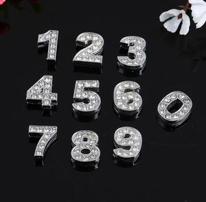 Colgantes de plata con letras de A Z, abalorios deslizantes hechos A mano de cristal, muchos diseños - Product Image 2