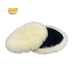 150mm tự nhiên da cừu len đánh bóng bánh xe 6inch 6inch da cừu Buffing Pad cho thân xe OEM tùy chỉnh - Product Image 1