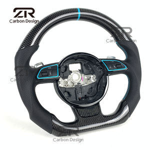 Volante de Fibra de Carbono para <span class=keywords><strong>Interior</strong></span> de Automóvil para <span class=keywords><strong>Audi</strong></span> A1 A2 A4 A5 A6 A7 A8 A3 Q3 Q5 Q7 RS3 RS4 S3 S4 S5 RS6 RS7 <span class=keywords><strong>TT</strong></span> 2018-<span class=keywords><strong>2021</strong></span> - Product Image 3