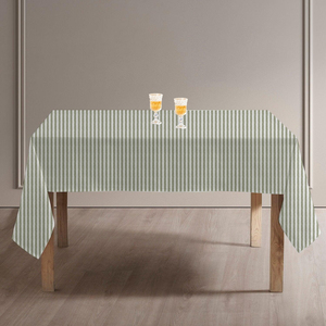 Nappe de table personnalisée en coton 100% durable, écologique, moderne, résistante au lavage, fabriquée directement en usine - Product Image 3