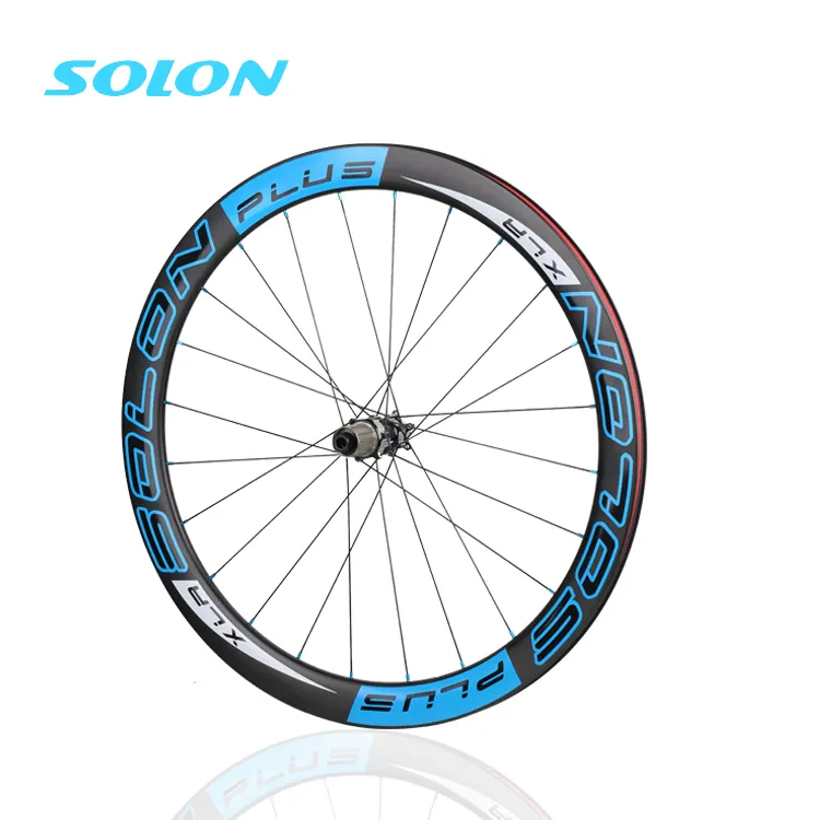 New Clearance 700C 38mm 50mm clincher tubular tubeless road bicycle full carbon wheel with high-end SOLON alloy hubs
