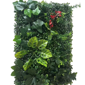 Panneau mural en gazon artificiel vert, type <span class=keywords><strong>fougère</strong></span> tropicale, 50x50cm, pour la décoration <span class=keywords><strong>de</strong></span> fonds <span class=keywords><strong>de</strong></span> maisons, jardins et hôtels - Vente en gros usine - Product Image 1
