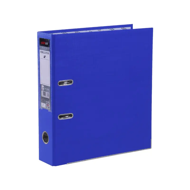 US-10113 Lever Arch Cardboard FileためA4 Size Documents 70MM Spine PVC Coated Clip File Folder