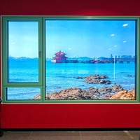 Puertas y Ventanas de Aluminio con Marco Delgado, Persianas de Aluminio con Rotura de Puente Térmico 6060 T66 en Venta