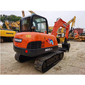 DOOSAN DH60-7 DH 60 6T 6Tonnes Mini-Excavatrice sur Chenilles d'occasion, Flexible, Originale, Fiable, Coréenne, pour la Construction Municipale - Product Image 2