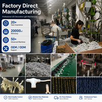 Guirlande lumineuse LED en cascade de 10 m à 100 LED, directement de l'usine OEM, pour la décoration commerciale de Noël, du Nouvel An, des centres commerciaux et des bâtiments