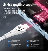 LDNIO LC861C fábrica precio más barato USB 3,1 USB 5A carga rápida transmisión de datos tipo C Android teléfono móvil Cable de nailon