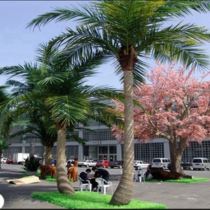 Ornements de jardin, arbre artificiel d'extérieur, décor <span class=keywords><strong>Tropical</strong></span>, palmier artificiel pour piscines Intex, décoration en plastique - Product Image 1