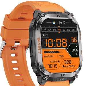 Reloj Inteligente DF QX18 con Brújula, GPS, Linterna, Llamadas Bluetooth, Monitor de Ritmo Cardíaco, Resistente al Agua IP68, para Deportes y Actividades al Aire Libre - Product Image 1