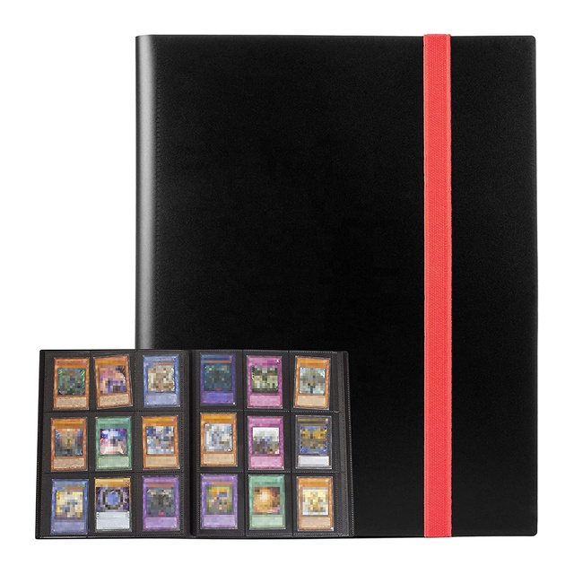 Plastic Card Binder 9 Pockets Trading Card Album Folder for Yugioh, MTG and Other TCG