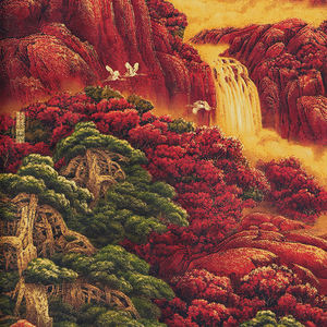 Artículos de Decoración para el Hogar, Decoraciones de Oficina, Buena Suerte en la Vanguardia, Sala de Estar de Estilo Chino Nuevo, Pinturas de Paisajes, Regalos - Product Image 6