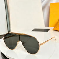 Lunettes de soleil métalliques à monture intégrale, forme carrée, style crapaud, verres PC orange dégradés, nouvelle mode, protection UV personnalisée unisexe