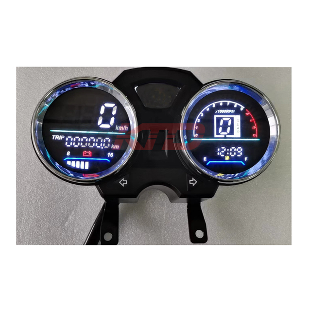 EN125 Motorcycle LED Speedometer Circular Digital Dashboard Meter