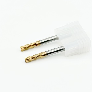 Máy Phay Đầu Vuông Cacbua Rắn Vonfram Bán Sỉ Chất Lượng Cao D4 * D4 * 50L * 4F Cho Dụng Cụ CNC Cốt Thép Cứng HRC61 - Product Image 2