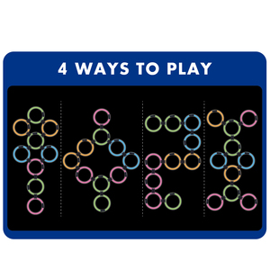 Jeu de <span class=keywords><strong>marelle</strong></span> lumineux LED pour enfants, 2 en 1, jeux d'extérieur avec 10 cerceaux et 4 sacs de haricots, jouets d'été pour la cour, la pelouse, le jardin - Product Image 3