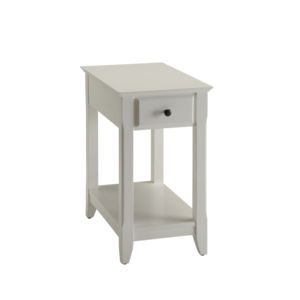 DB Bertie finition blanche Table d'appoint extensible meubles de salon modernes armoire en bois pour un usage domestique pour la chambre à coucher - Product Image 3