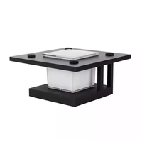 IP65 nilai surya LED tutup tiang lampu untuk taman luar ruangan 5W Panel surya putih hangat dan catu daya baterai bersertifikat ROHS