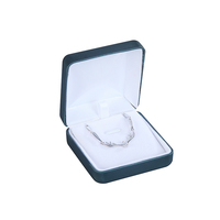 Luxuriöses Schmuckkästchen-Set aus Dunkelgrünem PU-Leder mit Goldverzierung Druckknopfverschluss Individuelles Logo Verpackung für Ringe Halsketten Armbänder