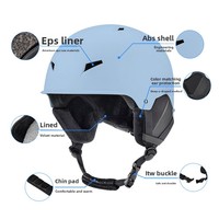 Casque de ski et de cyclisme personnalisé en usine, nouveau modèle d'hiver, avec lunettes, pour adultes et enfants, anti-chute, sécurité, ajustement universel, design uni et chaud