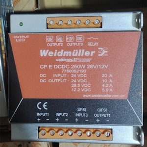 Convertisseur DC-DC Weidmuller CP E DCDC 250W 28V 12V avec sortie relais, alimentation électrique - Product Image 1