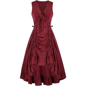 WQZ26136 Nuevo Vestido Gótico para Mujer, Cosplay, Multicapa, Cintura Alta, Corte Holgado, Poliéster, Largo, ODM, 5XL - Product Image 1