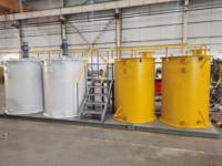 Système de dosage de chlore pour eaux usées en acier inoxydable et polymère, unité de station de dosage de floculant pour le traitement des eaux usées