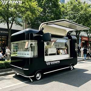 Camión de Comida Eléctrico de Alta Calidad con 4 Ruedas, Restaurante Móvil, Carrito de Venta de Desayunos y Bocadillos con Toldo - Product Image 1