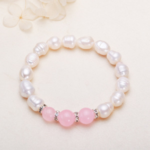 Freshwater Pearl <b>Bracelet</b> for Women Bohemian Style Elegant <b>Elastic</b> Ring Design for Summer Wear Zhuji Fashionable <b>Bracelet</b> - Product Image 4