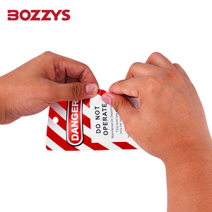 OEM tùy chỉnh phổ PVC Loto khóa dấu hiệu an toàn khóa tagout thẻ không hoạt động Tags-on-A-Roll Gói 200 thẻ str001 - Product Image 3