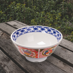 Bol rond réutilisable en mélamine, 7.2 pouces, imprimé de fleurs, résistant à la <span class=keywords><strong>casse</strong></span>, 1 pièce - Product Image 2