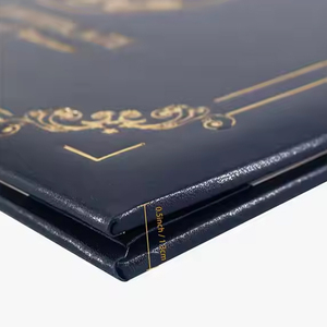 Porte-certificat en cuir A4 personnalisé, <span class=keywords><strong>pour</strong></span> diplôme de fin d'études scolaires, couverture de certificat, porte-certificat en cuir avec gaufrage doré - Product Image 2
