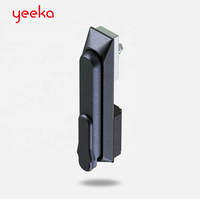 Loquet de panneau en plastique noir YEEKA 1101 avec poignée pivotante et capuchon anti-poussière pour armoires industrielles